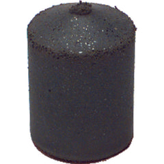 1 1/4″ × 7/8″ × 1/4″ - Pointed Resin Bonded Rubber Cone (Medium Grit) - Exact Tooling