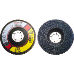 4 1/2″ × 7/8″-60 Grit - Zirconia-Stainless Straight Flap Disc - Exact Tooling
