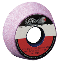 5/3-3/4 x 1-3/4 x 1-1/4" - Aluminum Oxide (PA) / 46I Type 11 - Tool & Cutter Grinding Wheel - Exact Tooling