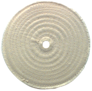 6 x 1/2 - 1'' (80 Ply) - Cotton Sewed Type Buffing Wheel - Exact Tooling