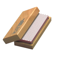 6 x 2" - Fine Grit - Rectangular Bench Model Diamond Whetstone in Hardwood Box - Exact Tooling