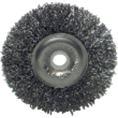 8″ Diameter-5/8″ Arbor Hole - Crimped Steel Wire Straight Wheel - Exact Tooling