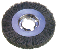 6" Diameter - 2" Arbor Hole - 120 SC Abrasive Nylon Straight Wheel - Exact Tooling