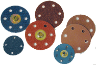 6 x 2 x 1'' - Medium Grit - Aluminum Oxide Metal Finishing Non-Woven Wheel - Exact Tooling