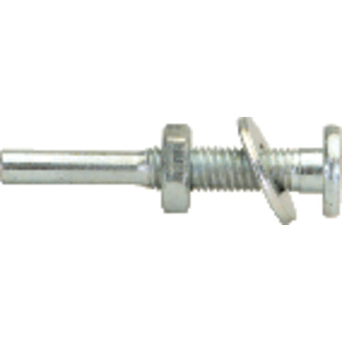 Fits 1/4″ Arbor Hole-3/16″ Shank - 1 3/4″ Overall Length - Flat Head Arbor for Abrasives - Exact Tooling