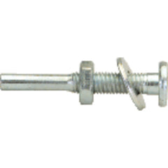 Fits 1/2″ Arbor Hole-1/4″ Shank - 2 5/16″ Overall Length - Flat Head Arbor for Abrasives - Exact Tooling
