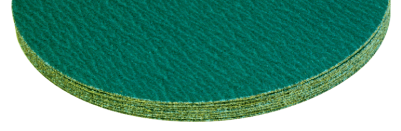 16" x No Hole - 36 Grit - Green Zirconium-Cloth Sanding PSA Disc - Exact Tooling