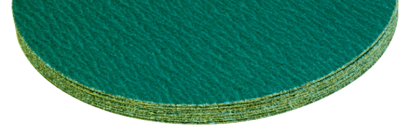 24" x No Hole - 40 Grit - Green Zirconium-Cloth Sanding PSA Disc - Exact Tooling