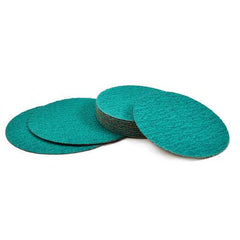 15″ x No Hole-50 Grit - Green Zirconium - Cloth Sanding PSA Disc - Exact Tooling