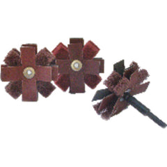 ‎3″ × 3/4″-1/4″-20 Eyelet-120 Grit - Aluminum Oxide Buff and Blend Combi Cross Buff Alt mfg # 727410 - Exact Tooling