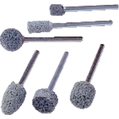 ‎1/8″ Shank-1/2″ × 1/2″ - B90 - Series 732 - Non-Woven Nylon Abrasive Mounted Point Alt mfg # 877007 - Exact Tooling