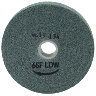 6 x 1/2 x 1'' - Fine Grit - Silicon Carbide Light Deburring Non-Woven Wheel - Exact Tooling