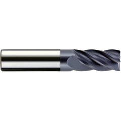 ‎1″ Dia. × 1″ Shank × 1-1/2″ DOC × 4″ OAL, Carbide, veri4, 5 Flute, Plain, External, Corner Radius, Solid End Mill Series/List #5102 - Exact Tooling