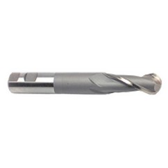 1/2'' Dia. - 4'' OAL - Uncoated HSS - Ball End SE EM - 2 FL - Exact Tooling