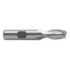1-1/2 Dia. x 4-1/8 Overall Length 2-Flute Square End M-42 Cobalt SE End Mill-Round Shank-Center Cut-Uncoated - Exact Tooling