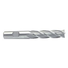 3/4 Dia. x 5-1/4 Overall Length 4-Flute Square End M-42 Cobalt SE End Mill-Round Shank-Center Cut-Uncoated - Exact Tooling