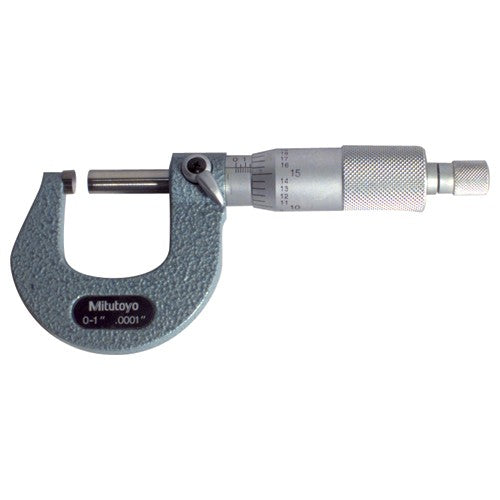 ‎25-50 mm Measuring Range-0.01 mm Graduation - Ratchet Thimble - Carbide Face - Outside Micrometer - Exact Tooling
