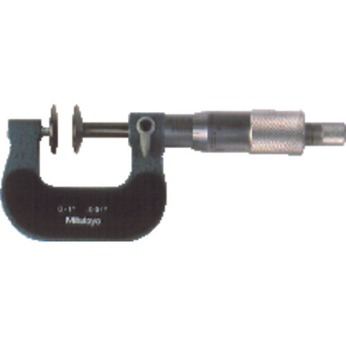 0-1″ Measuring Range-0.001″ Graduation - Ratchet Thimble - High Speed Steel Face - Disc Micrometer - Exact Tooling
