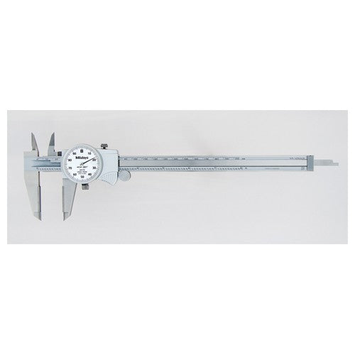 ‎0-6″ Range - Dial Caliper White Face - 0.001″ Graduation Carbide Jaw; ID; OD - Exact Tooling