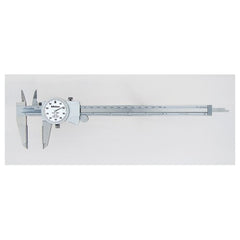 ‎0-8″ Range - Dial Caliper White Face - 0.001″ Graduation Carbide Jaw; OD - Exact Tooling