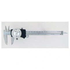 ‎0-6″ Range - Dial Caliper White Face - 0.001″ Graduation - Exact Tooling
