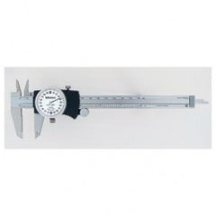 ‎0-6″ Range - Dial Caliper White Face - 0.001″ Graduation - Exact Tooling