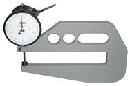 #DG10-16 - 0 - .050'' Range - .001" Graduation - 2'' Throat Depth - Dial Thickness Gage - Exact Tooling