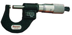 #T216XRL-1 - 0 - 1'' Measuring Range - .0001 Graduation - Ratchet Thimble - Carbide Face - Digital Outside Micrometer - Exact Tooling