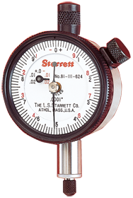 #81-111J - .025 Total Range - 0-50-0 Dial Reading - AGD 1 Dial Indicator - Exact Tooling