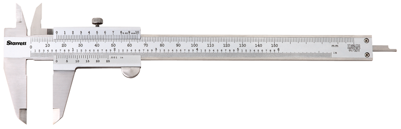 #125MEA-8/200 - 0 - 8 / 0 - 200mm Measuring Range (.002 /0.02mm Grad.) - Vernier Caliper - Exact Tooling