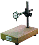 #675GJ - Kit Contains: .0005" Graduation; 0-25-0 Reading - Pink Granite Stand & Dial Indicator - Exact Tooling