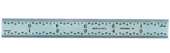 #C604RE-6 - 6" Long - 4R Graduation - 3/4'' Wide - Spring Tempered Chrome Scale - Exact Tooling
