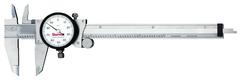 #120A-6 - 0 - 6'' Measuring Range (.001 Grad.) - Dial Caliper with Letter of Certification - Exact Tooling