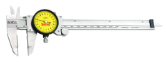 #120MX-150 - 0 - 150mm Measuring Range (0.02mm Grad.) - Dial Caliper with Certification - Exact Tooling