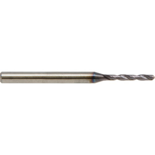 1.90 mm Dia. × 3.0 mm Shank × 14 mm Flute Length × 57 mm OAL, 5XD, 138°, ALtimaÂ, 2 Flute, Coolant Thru, Solid Carbide Drill - Exact Tooling