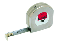 #C9212X - 1/2" x 12' - Chrome Clad Mezurall Measuring Tape - Exact Tooling