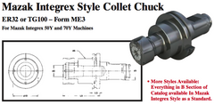 Mazak Integrex Style Collet Chuck (ER32 or TG100 Ð Form ME3) - Part #: CNC86 M53.60100TG - Exact Tooling
