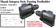 Mazak Integrex Style Turning Toolholder (Inverted Ð Form MC4 Left Hand) - Part #: CNC86 M34.5025L (Bottom) - Exact Tooling