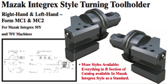 Mazak Integrex Style Turning Toolholder (Form MC1 Right-Hand) - Part #: CNC86 M31.6032R (Top) - Exact Tooling