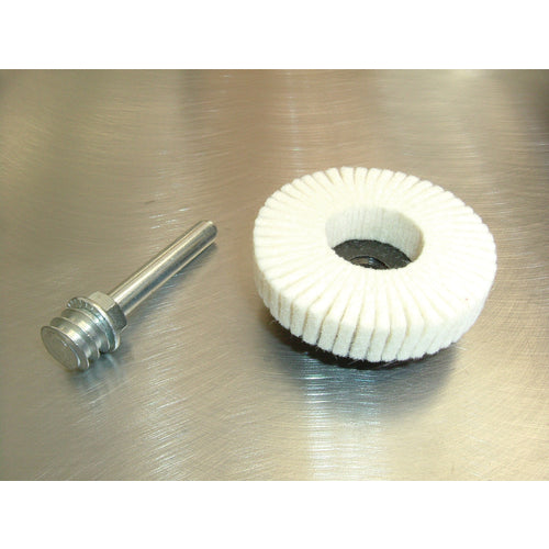 3″ - Rol-On (Type III) Mount - Felt Polishing Mini Flap Disc - Exact Tooling
