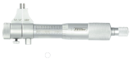 .2 - 1'' Measuring Range - .001/.01mm Graduation - Ratchet Thimble - Hardened & Ground Face - Inside Micrometer - Exact Tooling