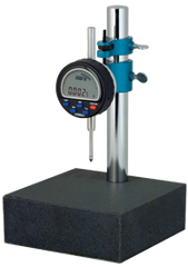 Kit Contains: Granite Base with .0005/.01mm Electronic Indicator - Granite Stand with Indi-X Blue Electronic Indicator - Exact Tooling