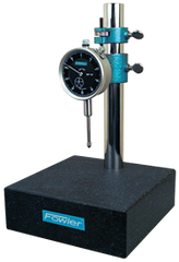 Kit Contains: Granite Base & 1" Travel Indicator; .001" Graduation; 0-100 Reading - Granite Stand with Dial Indicator - Exact Tooling