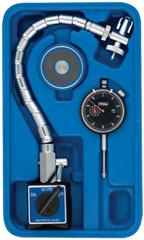 Kit Contains: AGD Indicator; Flex Arm Mag Base; Magnetic Indicator Back In Case - Chrome Flex Mag Set - Exact Tooling