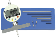 0 - 22" Measuring Range (.0005" / .01mm Res.) - Electronic Depth Gage - Exact Tooling