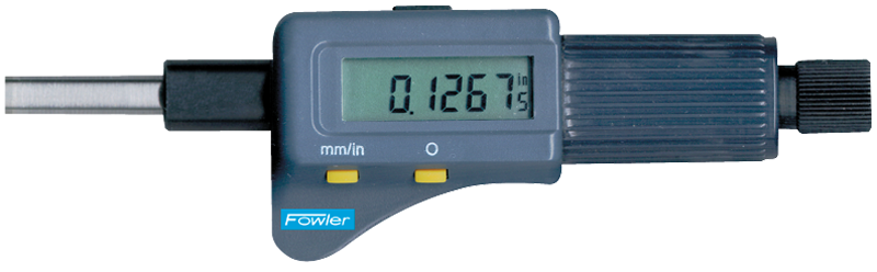 0 - 1"/0 - 25mm Measuring Range - .00005"/.001mm Res. - Friction Thimble - Electronic Micrometer Head - Exact Tooling