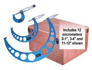 0 - 12" .0001" Graduation Micrometer Set - Exact Tooling