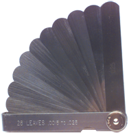#5015 - 15 Leaf - .0015 to .200" Range - Thickness Gage - Exact Tooling
