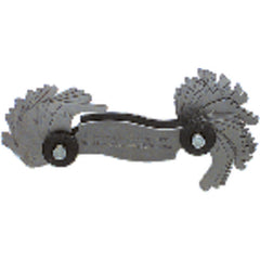 Model 5625–28 Leaves–0.25 to 2.5 mm Pitch - Screw Pitch Gage - Exact Tooling