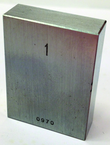 .107" - Certified Rectangular Steel Gage Block - Grade 0 - Exact Tooling